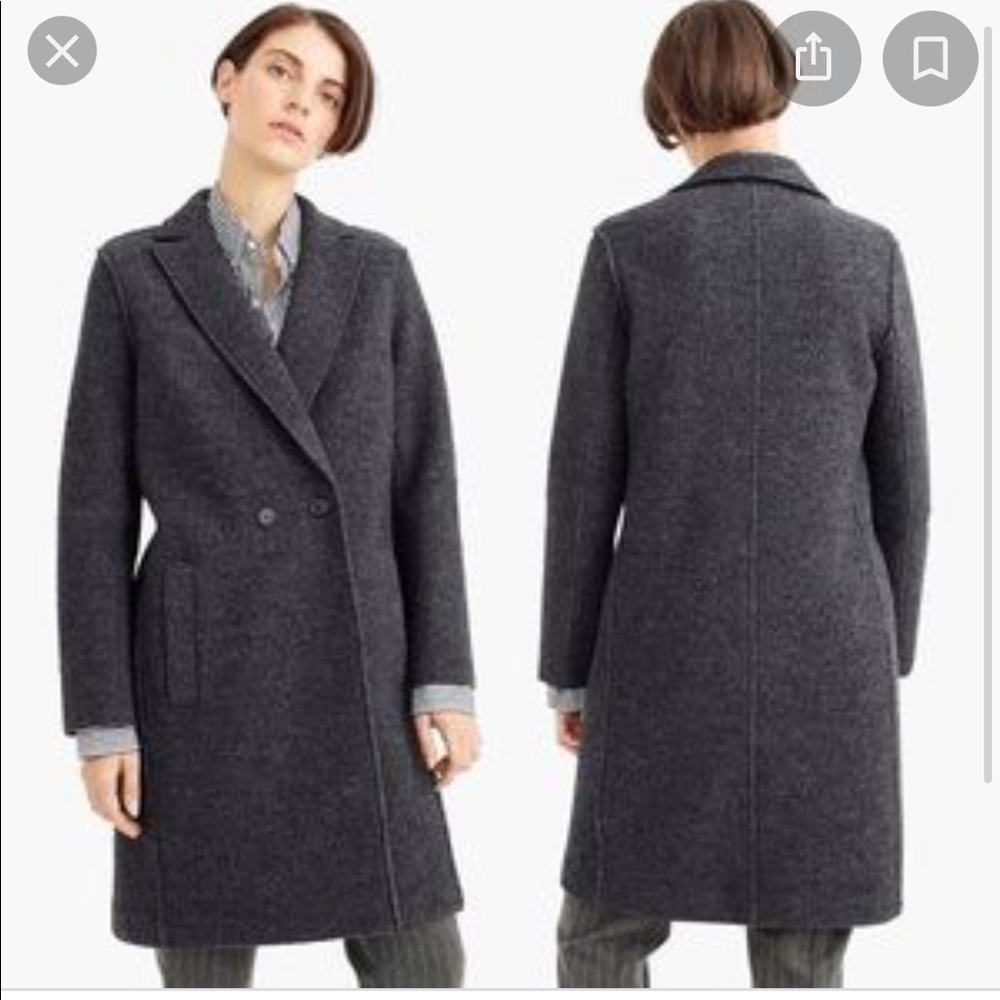 J crew Daphne wool coat size 00